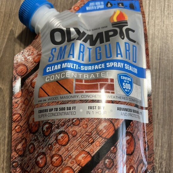 Olympic SmartGuard Clear Multi-Surface Spray Sealer Concentrated 15oz Add Water - Picture 3 of 11
